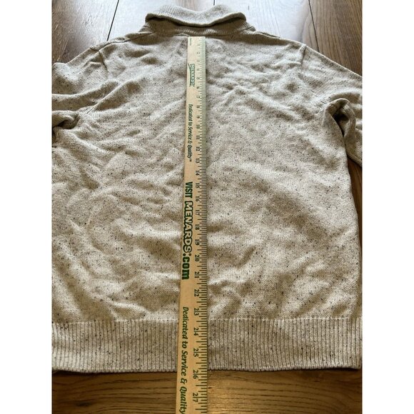 Chaps Men's Henley Sweater Elbow Pads Pullover Button Shawl Collar Size M - Picture 8 of 16